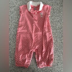 Pink Polka Dot Baby Romper